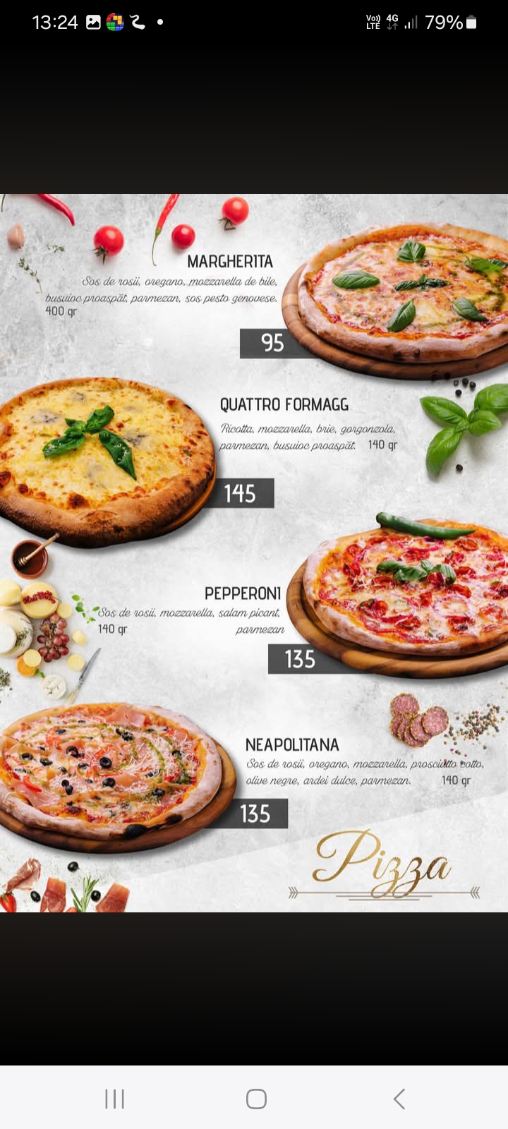 Meniu Golden Pizza pagina 2