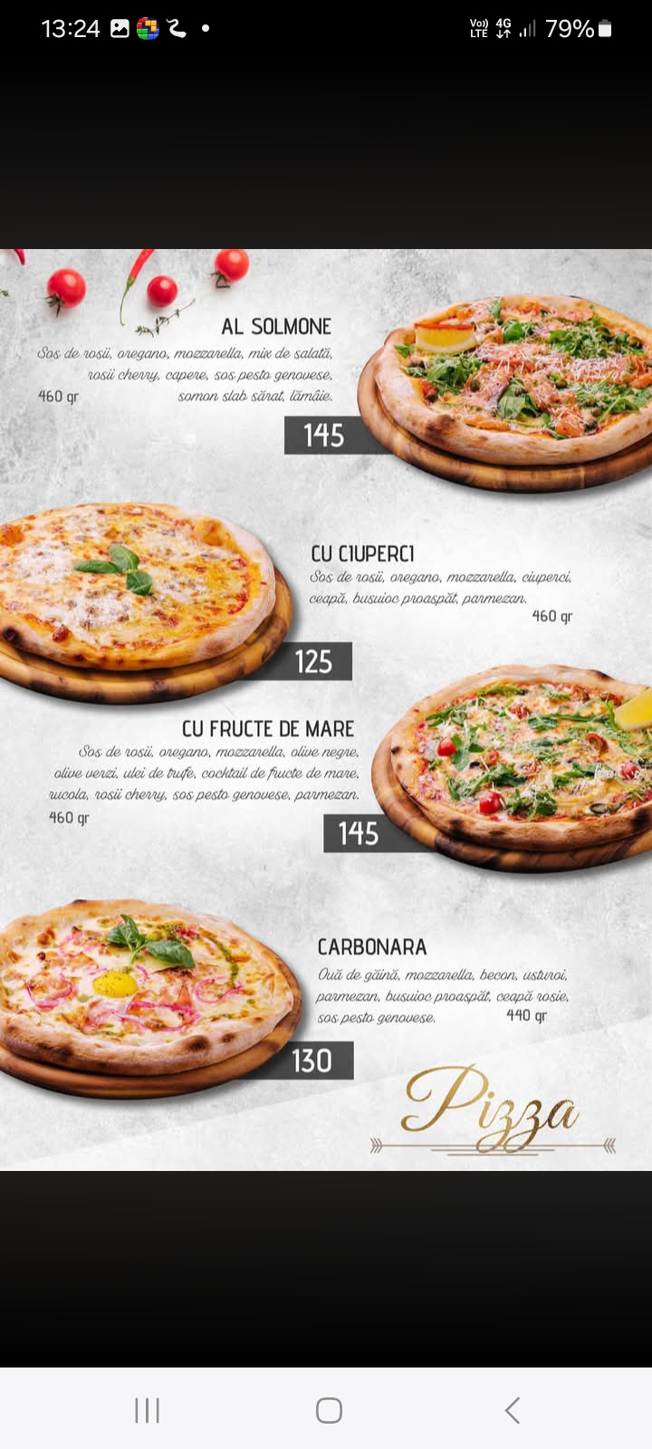 Meniu Golden Pizza pagina 3